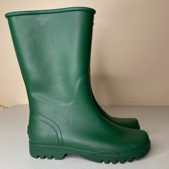 Sperry Top-Sider Nellie Green Waterproof Rubber Rain Boots Size 5 - Picture 3 of 16